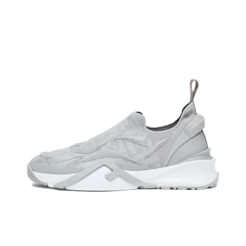 FENDI Flow Low Top Casual Shoes Men's Gray