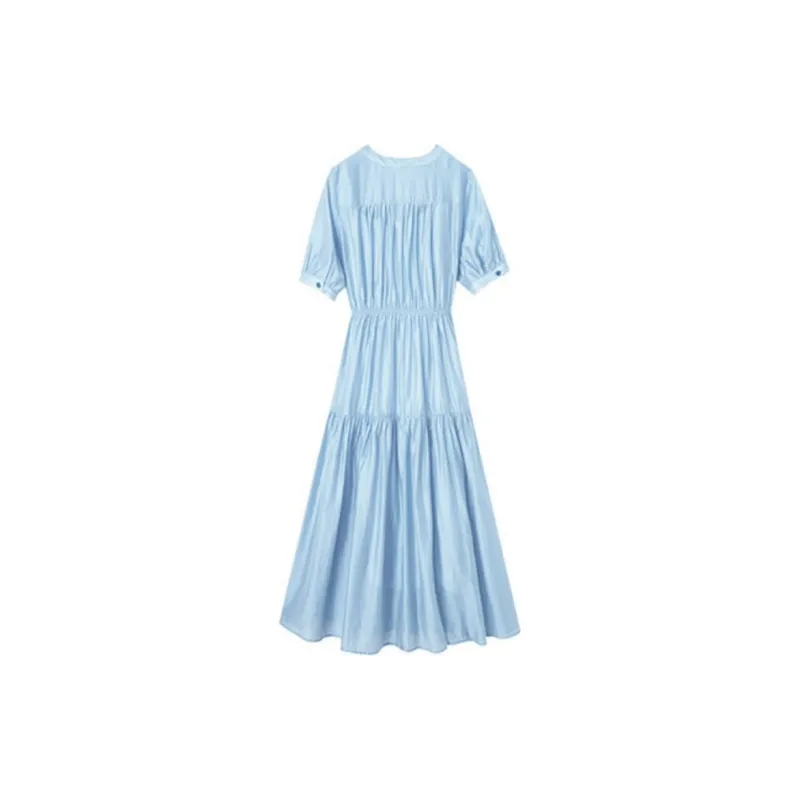 Mt Short Sleeved Dresses Women's Clear Sky Blue-1