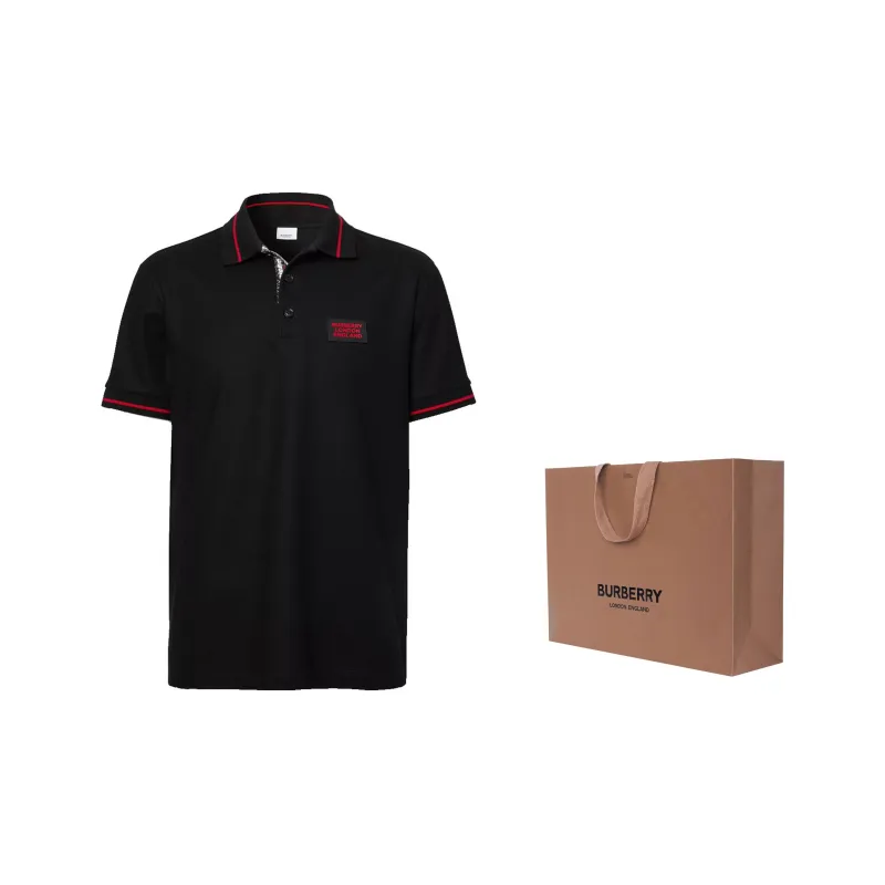 Burberry Men Grenford Polo Black-1
