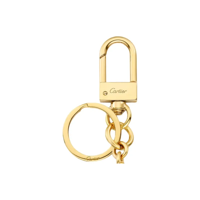 CARTIER Calfskin Keychains Unisex Burgundy-2