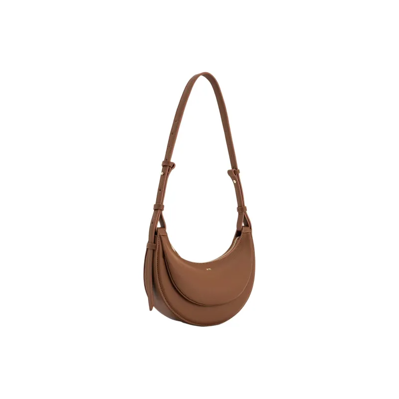 JW PEI Vegan Leather Shoulder Bag Crossbody Bag Women's Brown-1