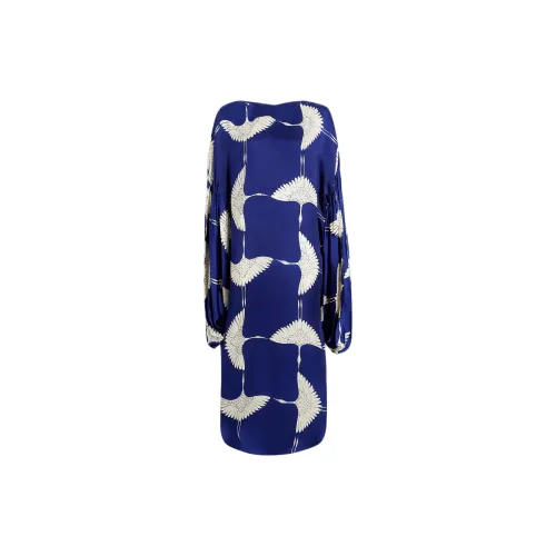 KHAITE Long-Sleeved Dresses Women's Cobalt Blue