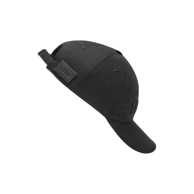 LOEWE Cotton Baseball Caps Unisex Black-2