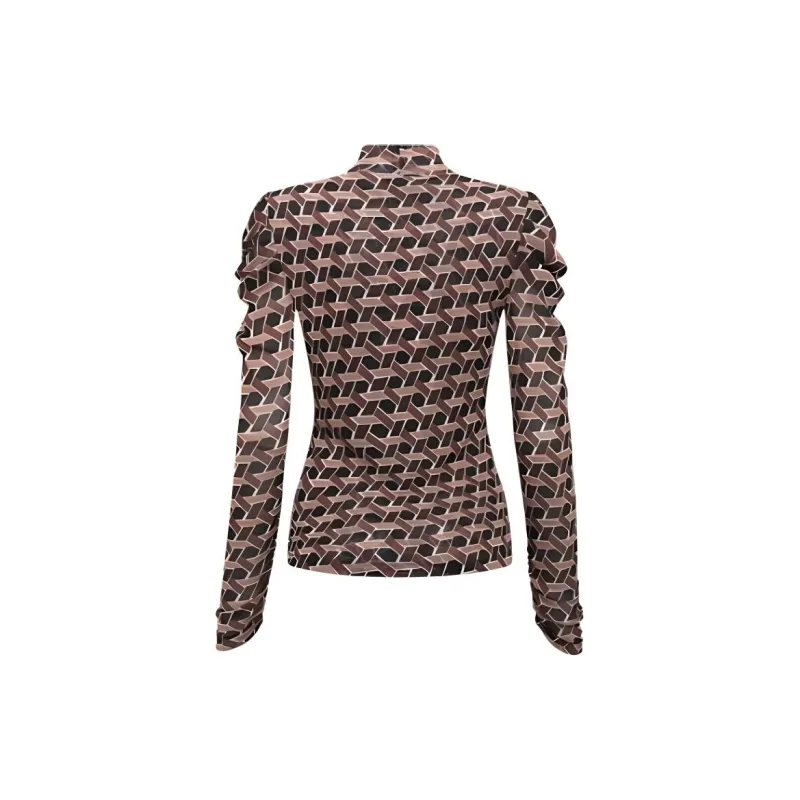 DVF Diane Von Furstenberg Remy Geometric-print Blouse-1