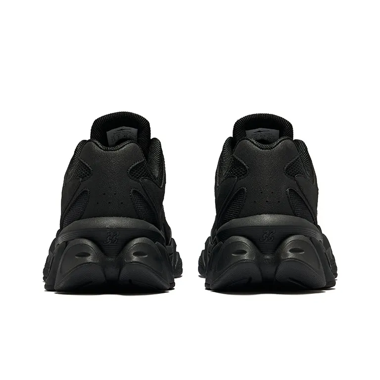 Erke Sunrise 2 Durable Breathable Low Top Casual Shoes Men's Jet Black-4