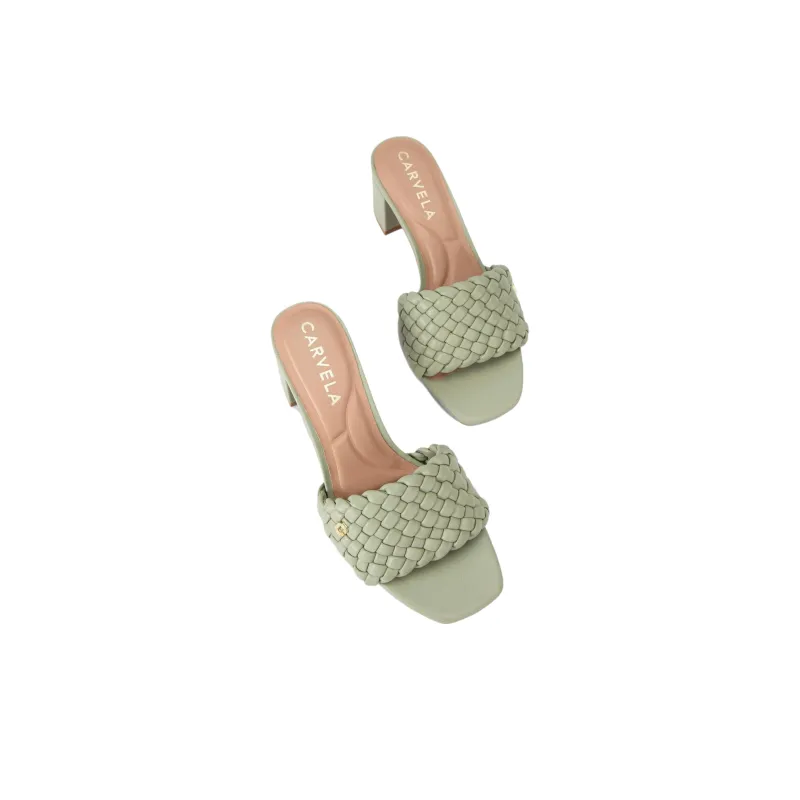 Kurt Geiger London Slide Slippers 5.5cm Women's Green-3
