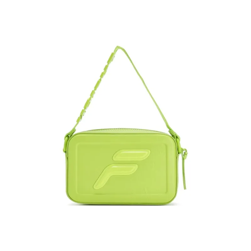 FILA FUSION Polyurethane Shoulder Bag Handbag Extra Small Women's Neon Yellow Green-0
