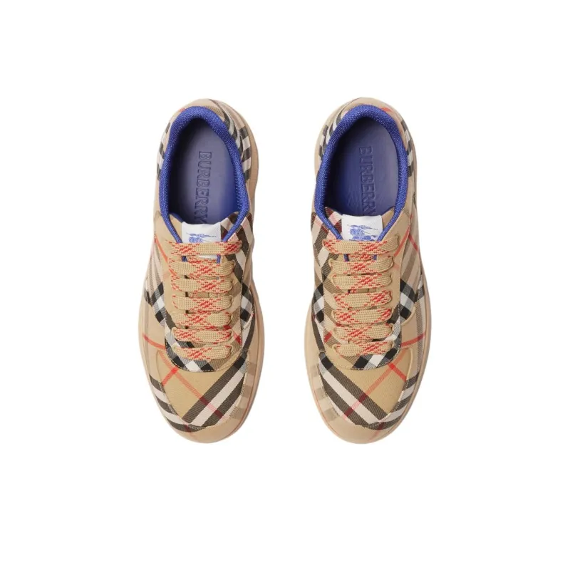 Burberry Terrace Low Top Skateboard Shoes Men's Khaki-4