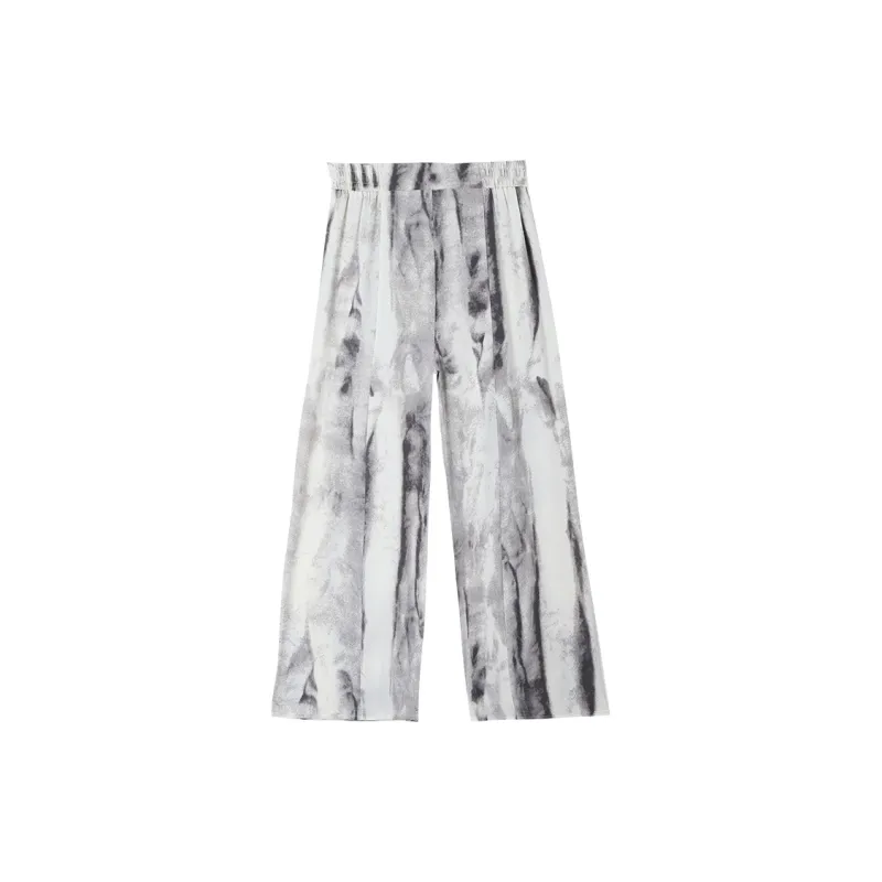 HIPPIEMISS Casual Pants Women's Light Gray-1