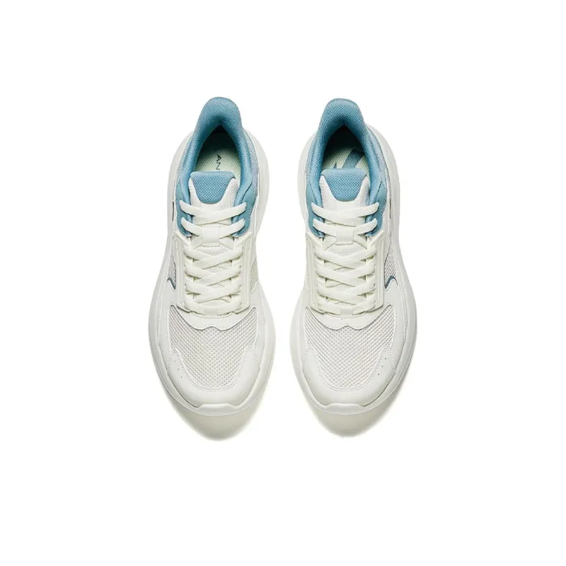 Anta Running Collection Cushioning Anti-Slip And Wear-Resistant Low-Top Casual Running Shoes Men's White Blue-2