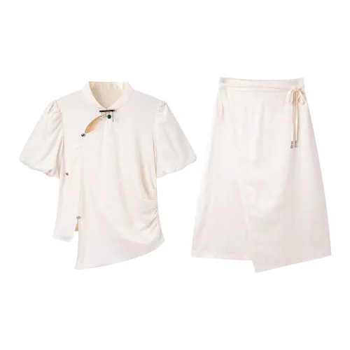 PEACEBIRD Two Piece Skirt Sets Women's