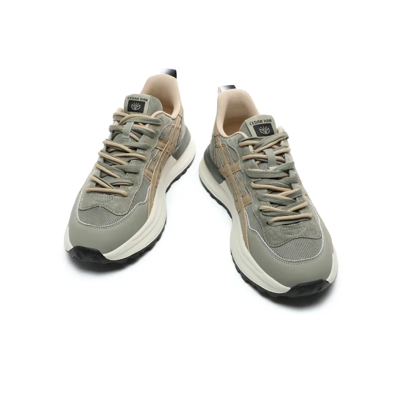 CEDAR HAN Breathable Height Increase Low Top Casual Shoes Unisex-14