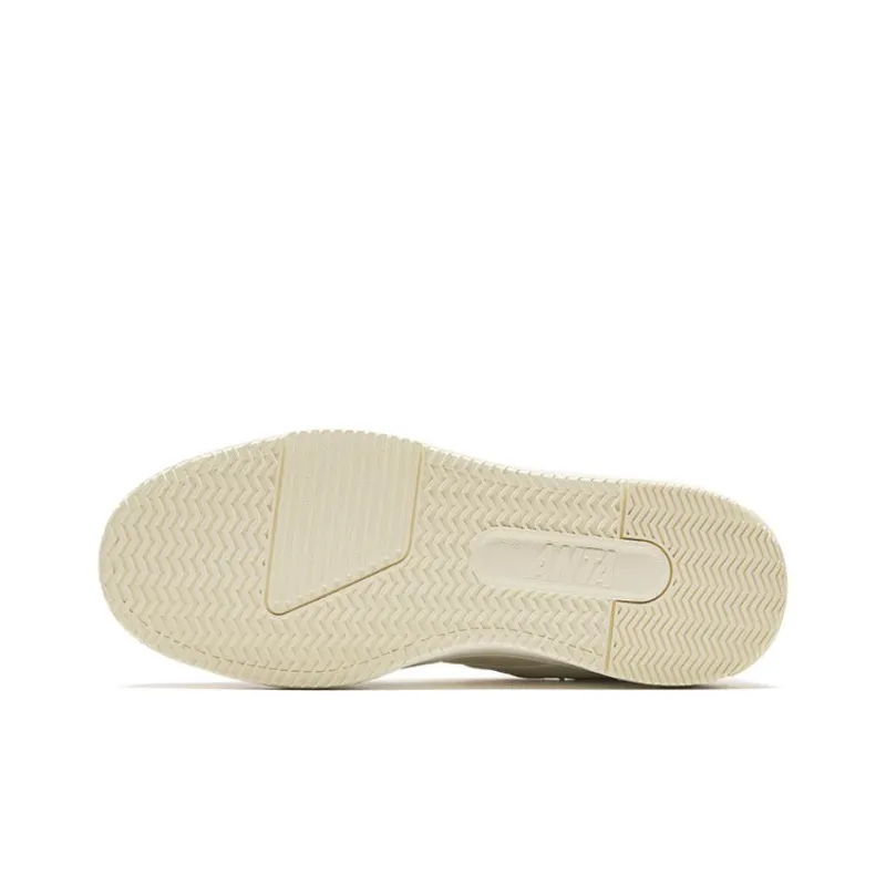 Anta C37 Series Height Increasing Lightweight Low Top Skateboard Shoes Men's Beige Gray-4