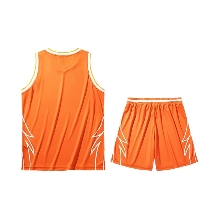 Anta Basketball Collection Basketball Suit Men's Fiery Orange/Fiery Orange/Pure White-1