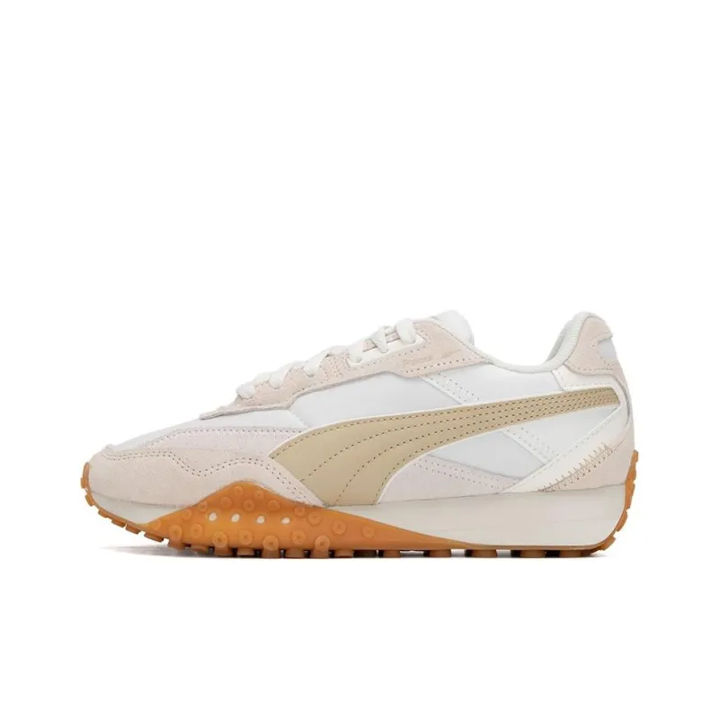 PUMA Blktop Rider Lightweight Low Top Casual Shoes Unisex White Brown-0