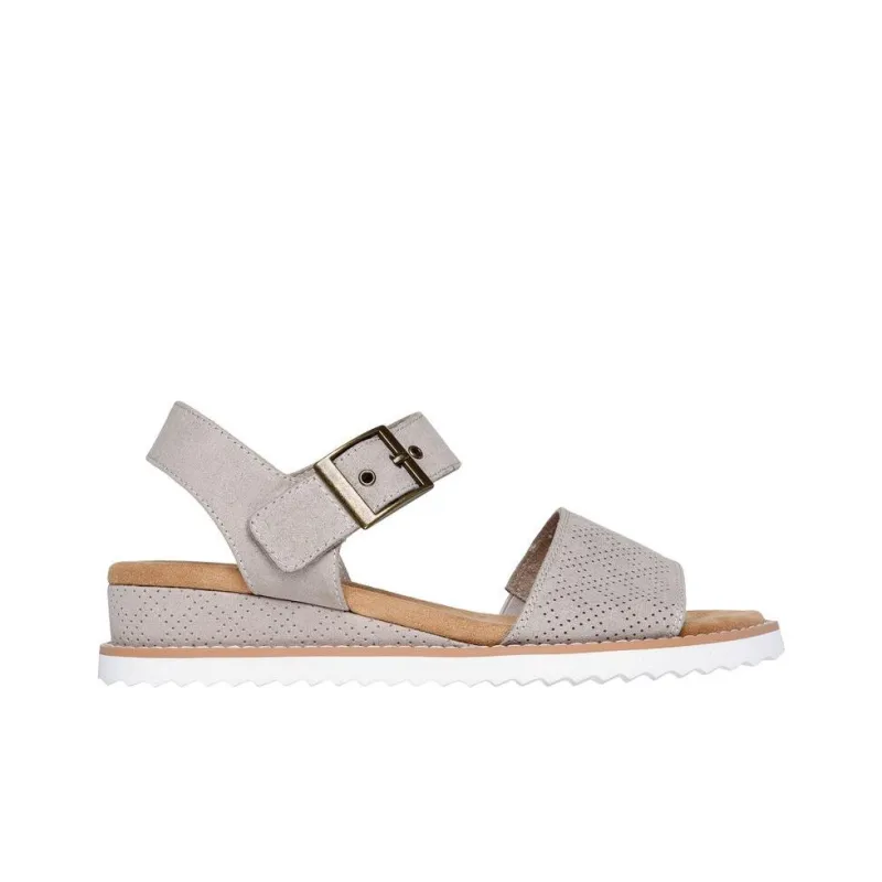 Skechers DESERT KISS One Strap Sandals Low Heel Women's Taupe-1