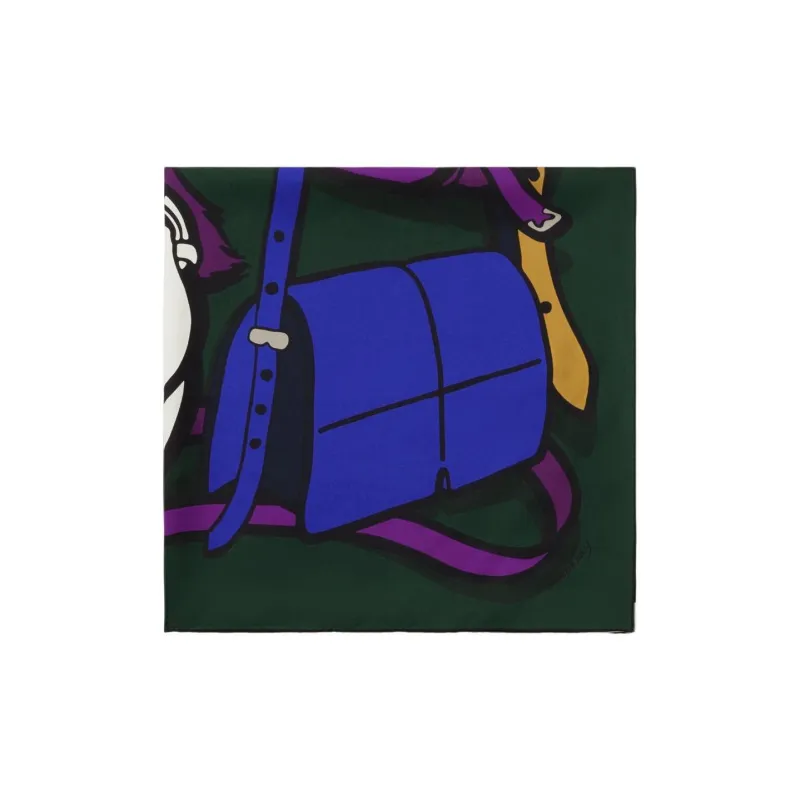 Burberry Bags Motif Silk Scarf-2