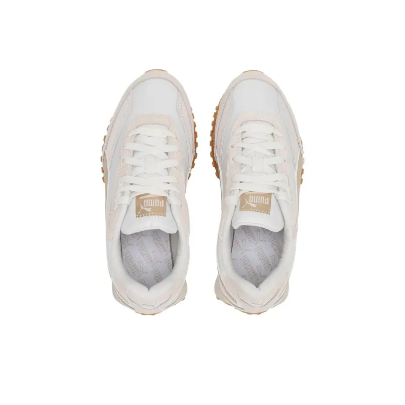 PUMA Blktop Rider Lightweight Low Top Casual Shoes Unisex White Brown-4