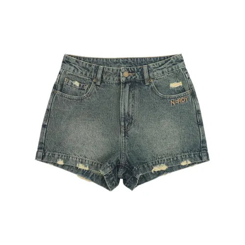 Nerdy Denim Shorts Women's Aqua Duck Blue