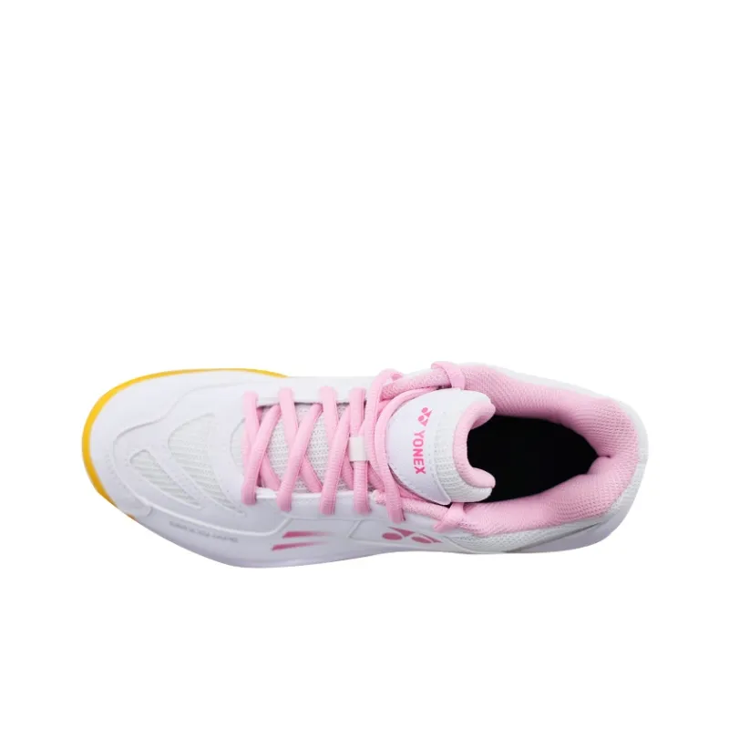 YONEX Power Cushion Coverage Breathable Wear Resistant Cushioning Low Top Badminton Shoes Women's White Pink-2