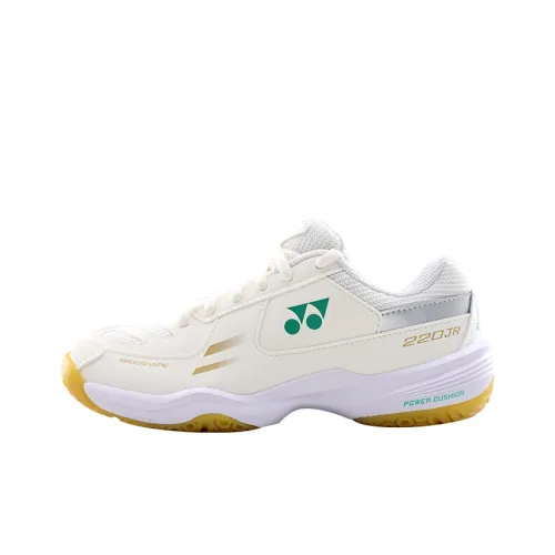 YONEX 220 Collection Anti Slip And Wear Resistant Breathable Low Top Badminton Shoes Unisex Ecru