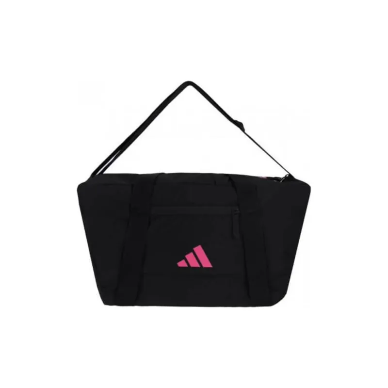 Adidas Polyester Portable One Shoulder Crossbody Gym Bag Large Size Women's Black-1