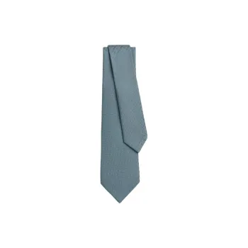HERMES Mulberry Silk Ties Men's Gray
