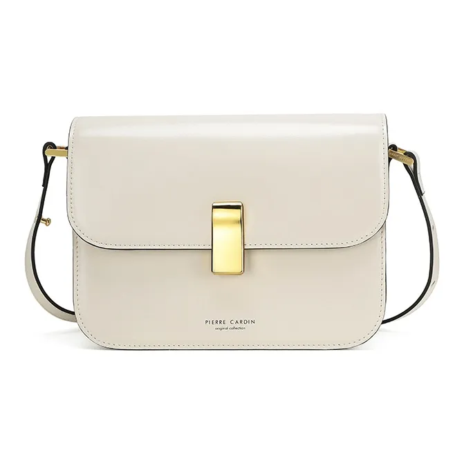 PIERRE CARDIN Classic Crossbody Bag, Shoulder Bag Women's Black/Brown/Ecru-7