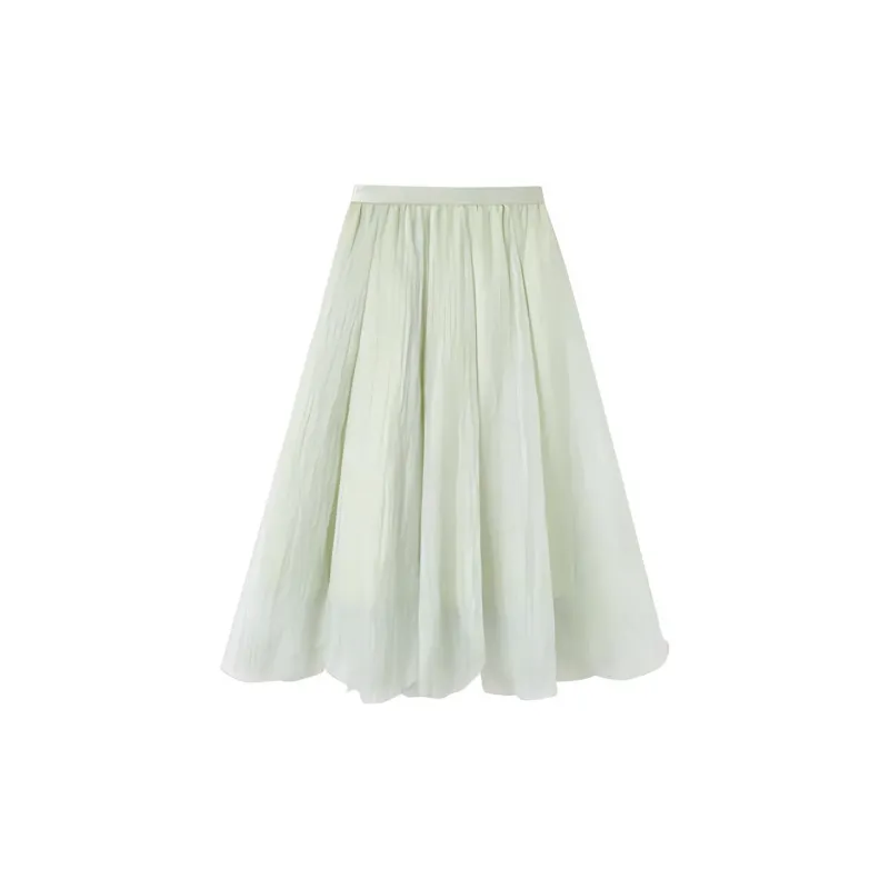 Mt Casual Long Skirts Women's Light Aqua Green-1