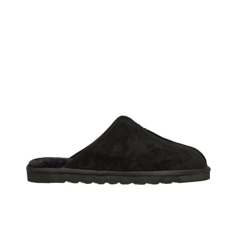Skechers Relaxed Fit Abrasion-Resistant Slip-Resistant Wrap-toe Slippers Men's Black-1