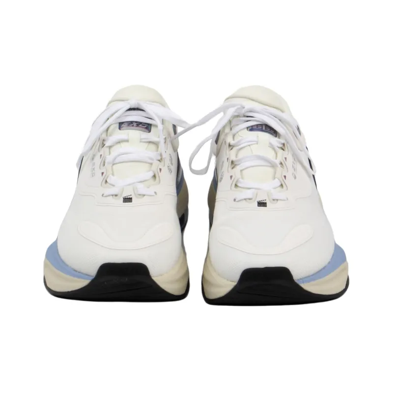 LiNing Exceed 8 Supportive And Elastic Low Top Casual Shoes Men's White Blue-2