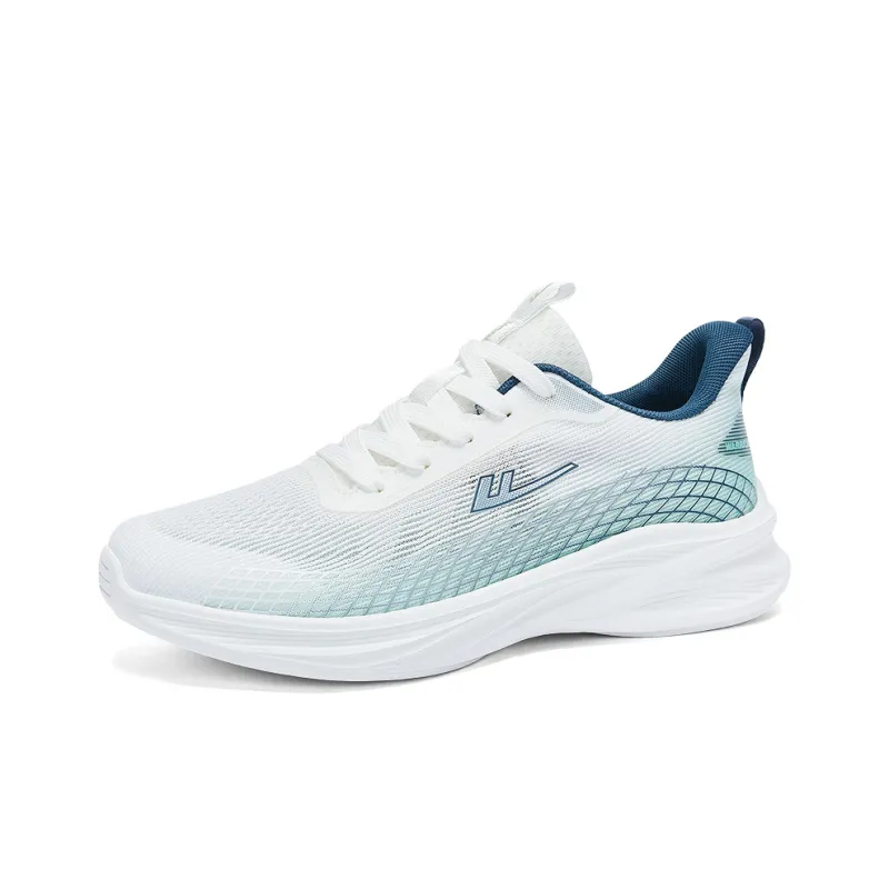 Warrior Running Shoes Men's White Lake Blue-1