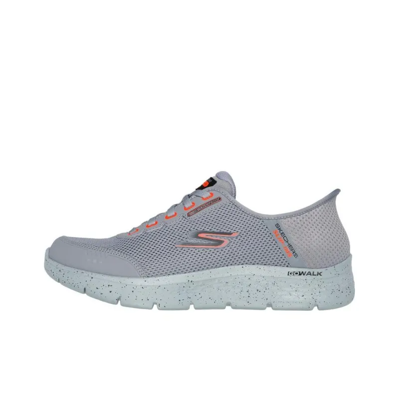 Skechers Go Walk Fle Slip-Resistant Waterproof And Breathable Lightweight Low-Top Running Shoes Men's Gray-0