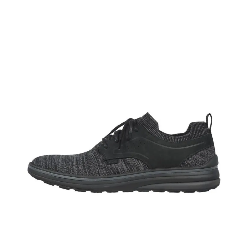 Skechers MARK NASON Casual Cell Anti-Slip Wear-Resistant Low-Top Casual Shoes Men's Black-0