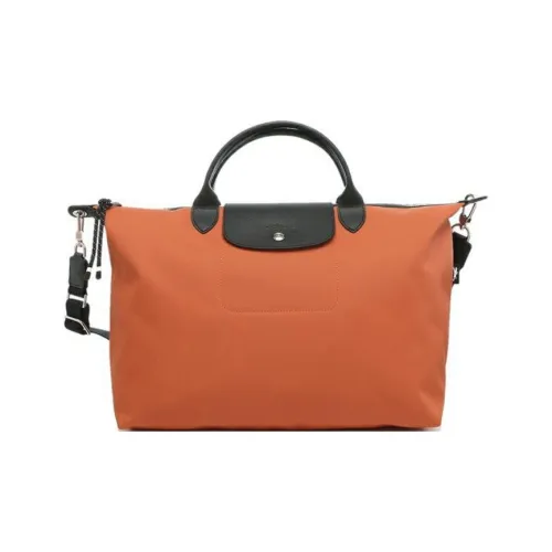 LONGCHAMP Le Pliage Polyamide Canvas Canvas Bag Shoulder Bag Crossbody Bag Handbag Large Size Women's Ochre