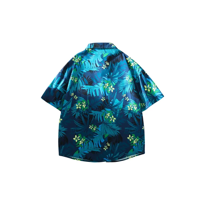 Izex Shirt Unisex Hawaiian Blue-1