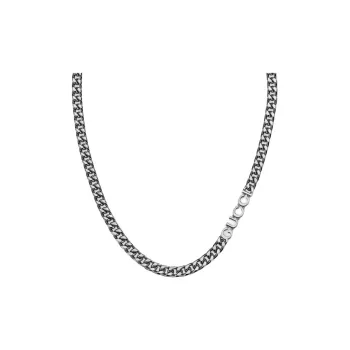 GUCCI Palladium Plated Metal Necklaces Unisex Silver