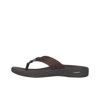 Skechers Arch Fit Abrasion Resistant Slip Resistant Flip Flops Women's Brown