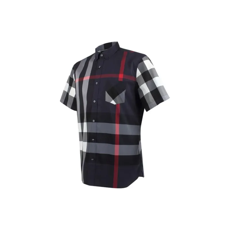 Burberry Shirts Men Navy-3