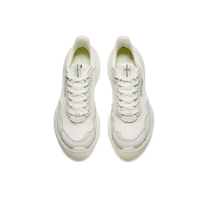Anta Running Collection Cushioning Slip Resistant Low Top Casual Running Shoes Men's White Gray-2
