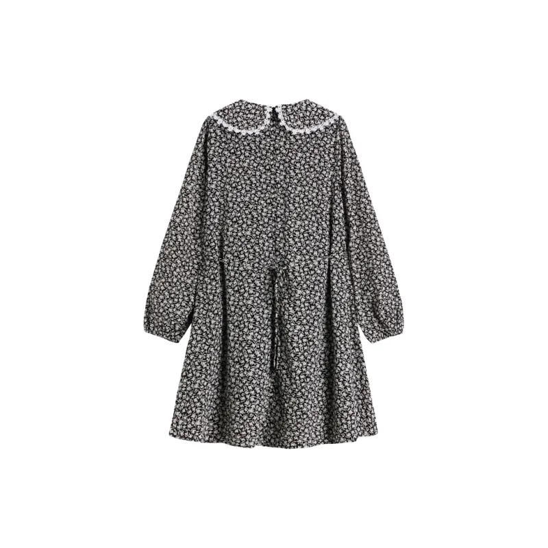 ETSE Long Sleeved Dresses Women's Black-1