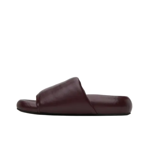 MARNI Slide Slippers Women's Burgundy