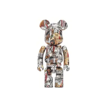 BE@RBRICK 200% Artistic Collection Ultra Alloy Collection Jean Michel Basquiat Ultra Alloy Trendy Figures 14.5cm