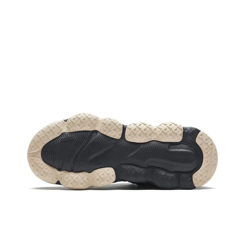 Anta Life Collection Cushioned Slip-Resistant Abrasion-Resistant Low-Top Casual Shoes Women's Black Gray-4