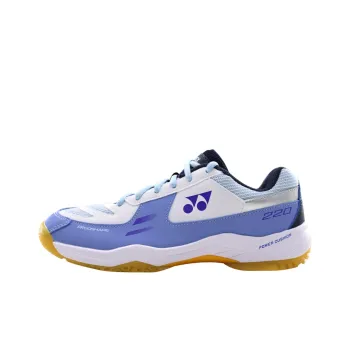 YONEX Power Cushion Wear Resistant Cushioned Breathable Low Top Badminton Shoes Men's White Light Gray Blue