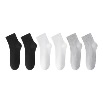 H YXIANG Mid Calf Socks Men's 6 Pack