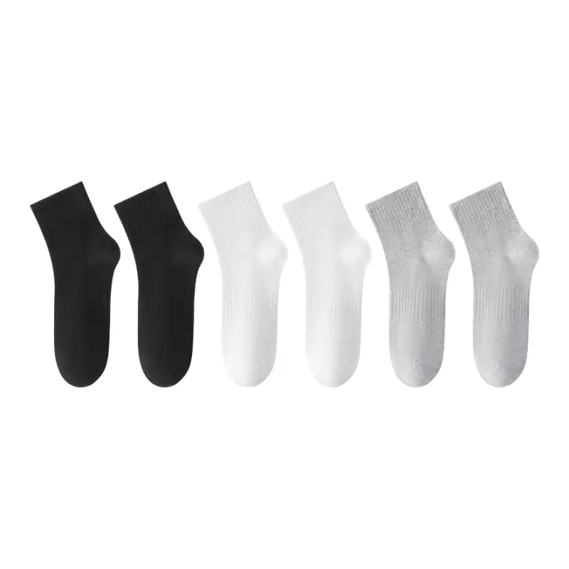 H YXIANG Mid Calf Socks Men's 6 Pack-0