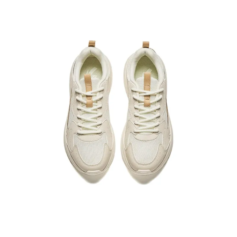 Anta Life Collection Cushioned Slip-Resistant Low-Top Casual Shoes Women's Beige-2