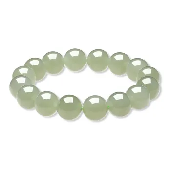 Century Edge Jewelry Bracelets Pale Greenish White Jade Unisex