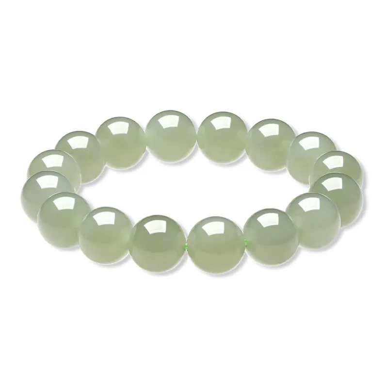 Century Edge Jewelry Bracelets Pale Greenish White Jade Unisex-0
